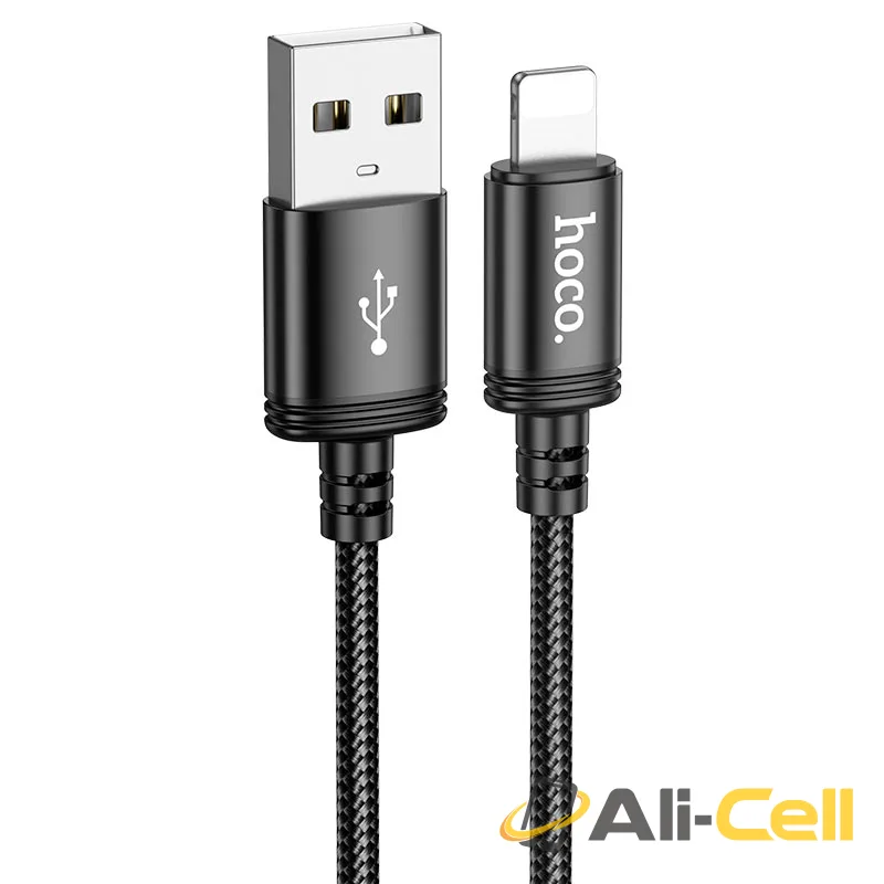 Cable USB to iP “X89 Wind” (X89 Usb Ltn Black, 1.0m)
