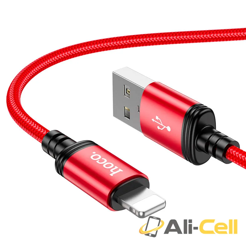 Cable USB to iP “X89 Wind” (X89 Usb Ltn Black, 1.0m) — 2