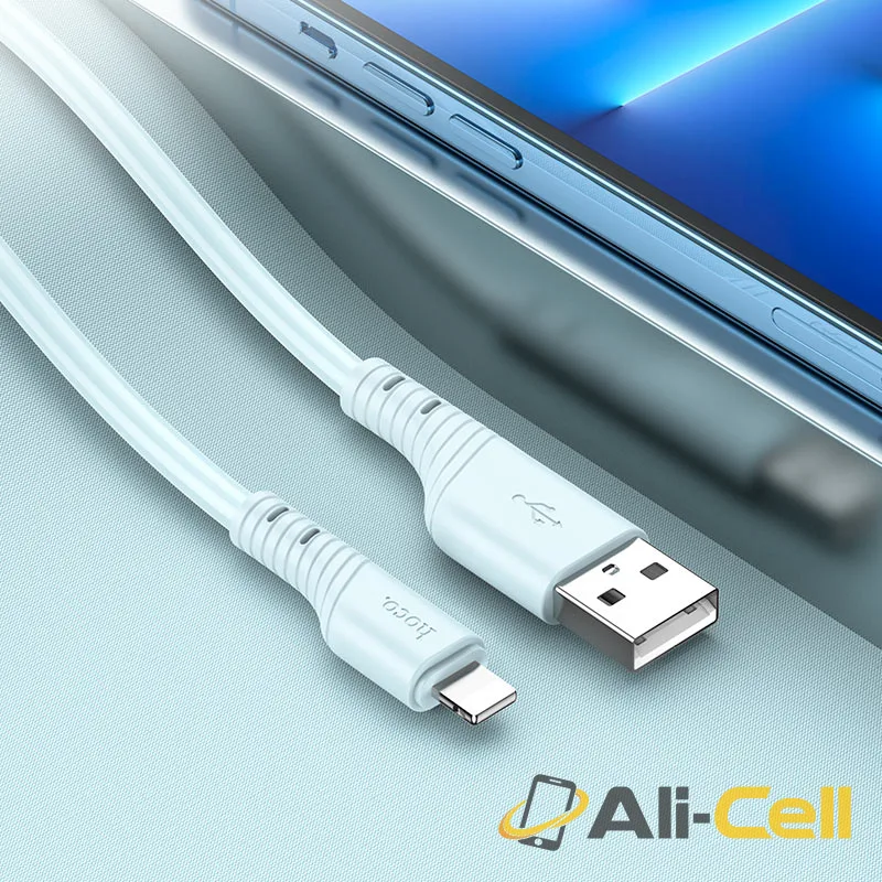 Cable USB to iP “X97 Crystal color” (X97 Usb Ltn Light Blue, 1.0m) — 7