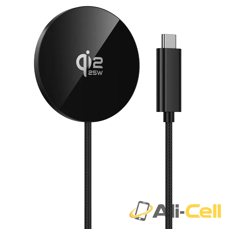 Wireless charger “CW63 Pro Fast” 25W Qi2.2 (Cw63 Pro Black)