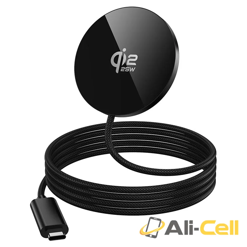 Wireless charger “CW63 Pro Fast” 25W Qi2.2 (Cw63 Pro Black) — 2
