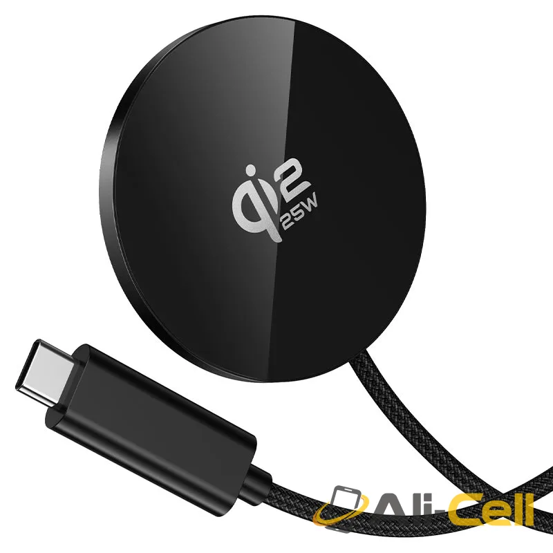 Wireless charger “CW63 Pro Fast” 25W Qi2.2 (Cw63 Pro Black) — 3