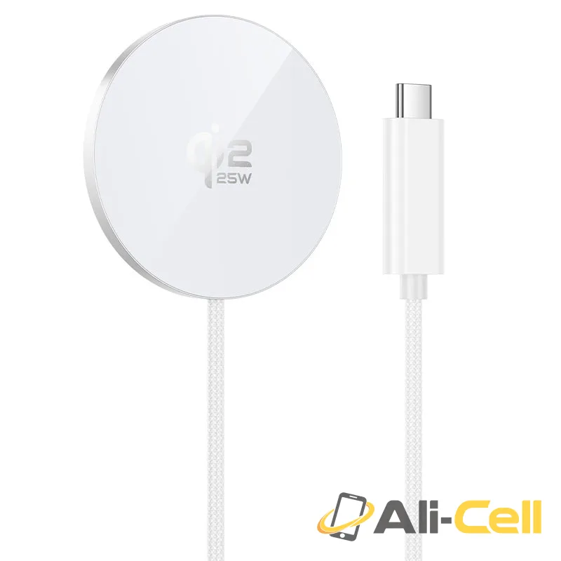 Wireless charger “CW63 Pro Fast” 25W Qi2.2 (Cw63 Pro White)