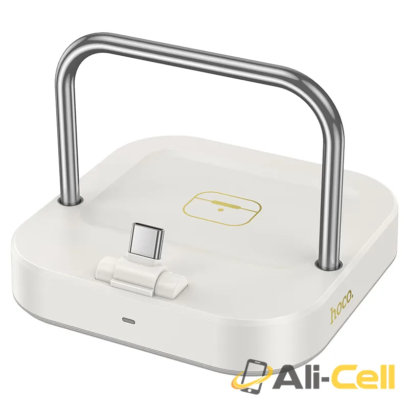 Wireless charger “CQ16B Astute” 2-in-1 (Cq16b Milky White) — 2