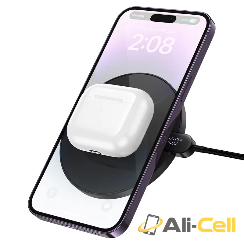 Wireless charger “CW62 Peak” 15W (Cw62 Black) — 3