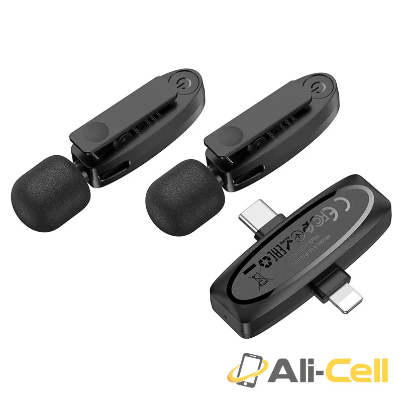 Wireless microphones “L15 Crystal” iP+Type-C ver. (L15 Ip Tc Black)