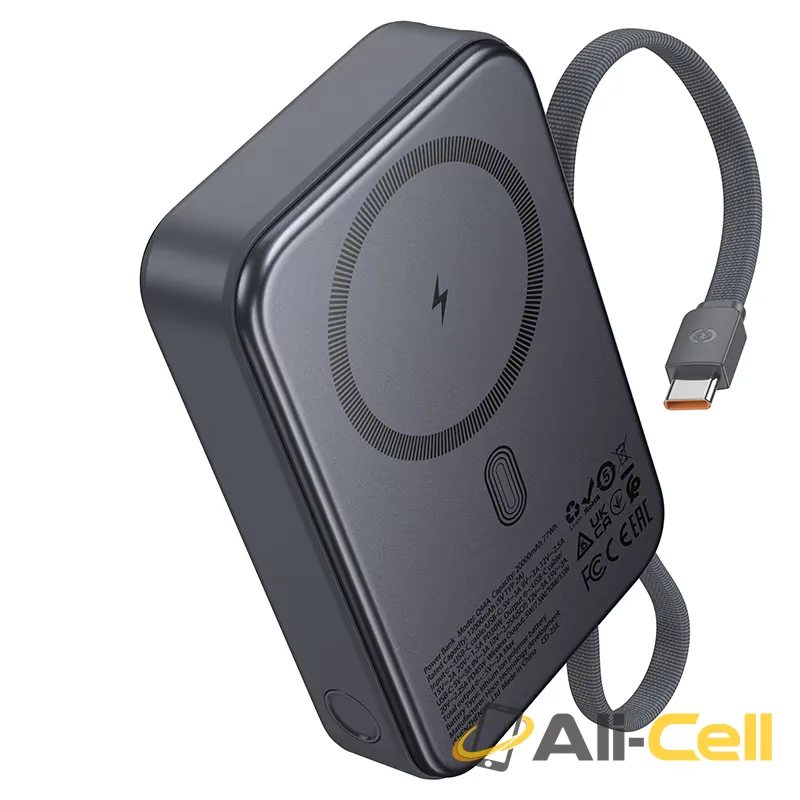 Power bank “Q44A Origen” PD45W wireless charging 20000mAh (Q44a Metal Grey)