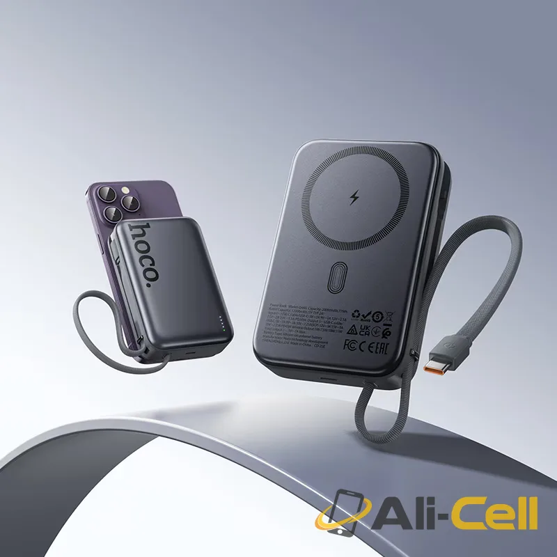 Power bank “Q44A Origen” PD45W wireless charging 20000mAh (Q44a Metal Grey) — 8