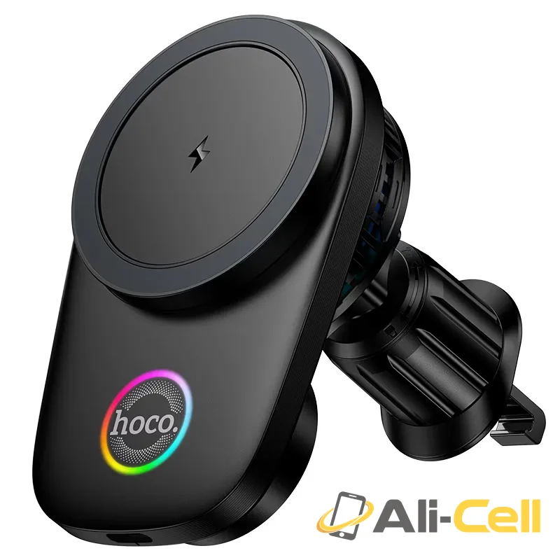 Car wireless charger “HW36” for air outlet (Hw36 Black) — 2