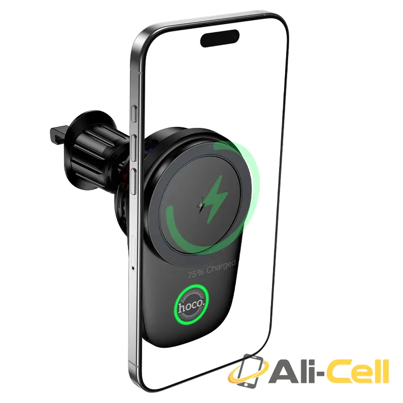 Car wireless charger “HW36” for air outlet (Hw36 Black) — 3