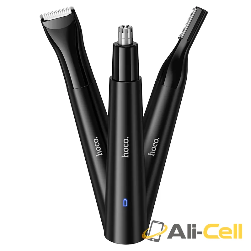 Electric hair trimmer set “HP37” 3-in-1 (Hp37 Black) — 2