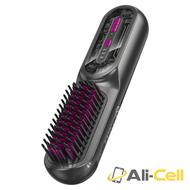 Electric hair straightening comb “HP45” (Hp45 Grey) — 2