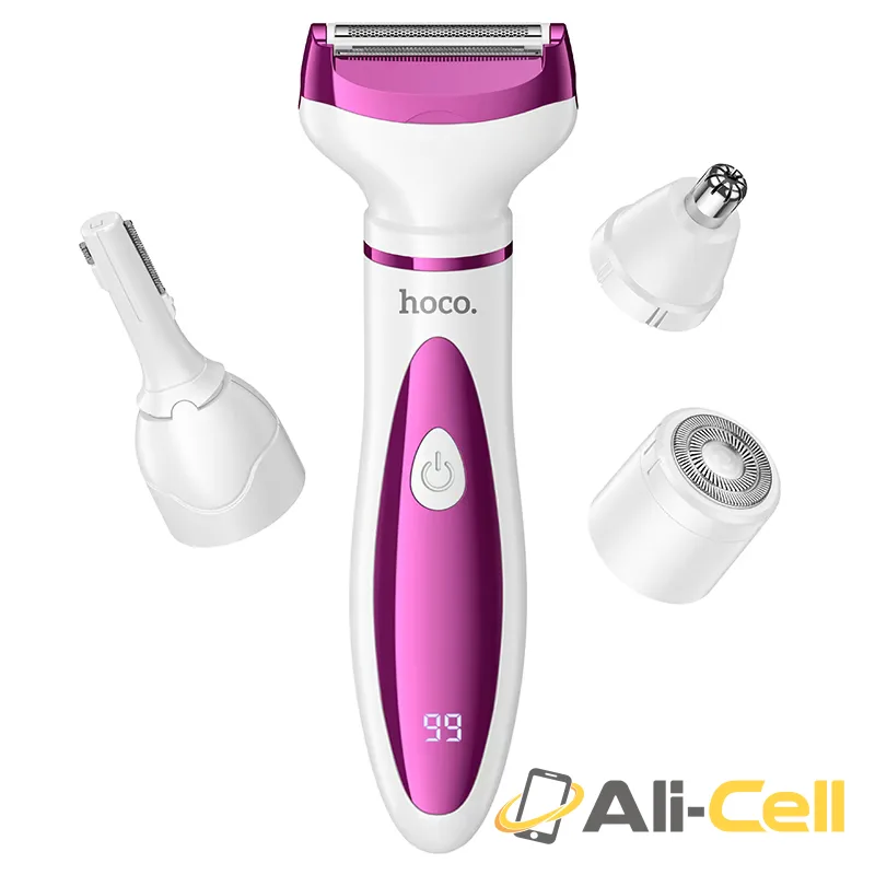 Electric women’s shaver & trimmer “HP80” (Hp80 Rose Red) — 2