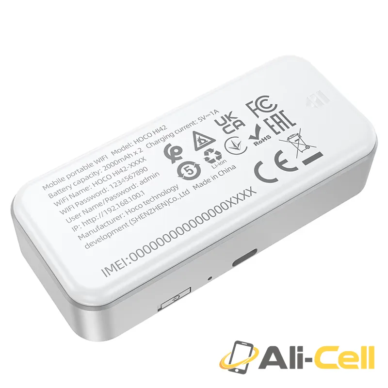 Portable Wi-Fi 6 sim router “HI42” 4G 8hrs (Hi42 White) — 5