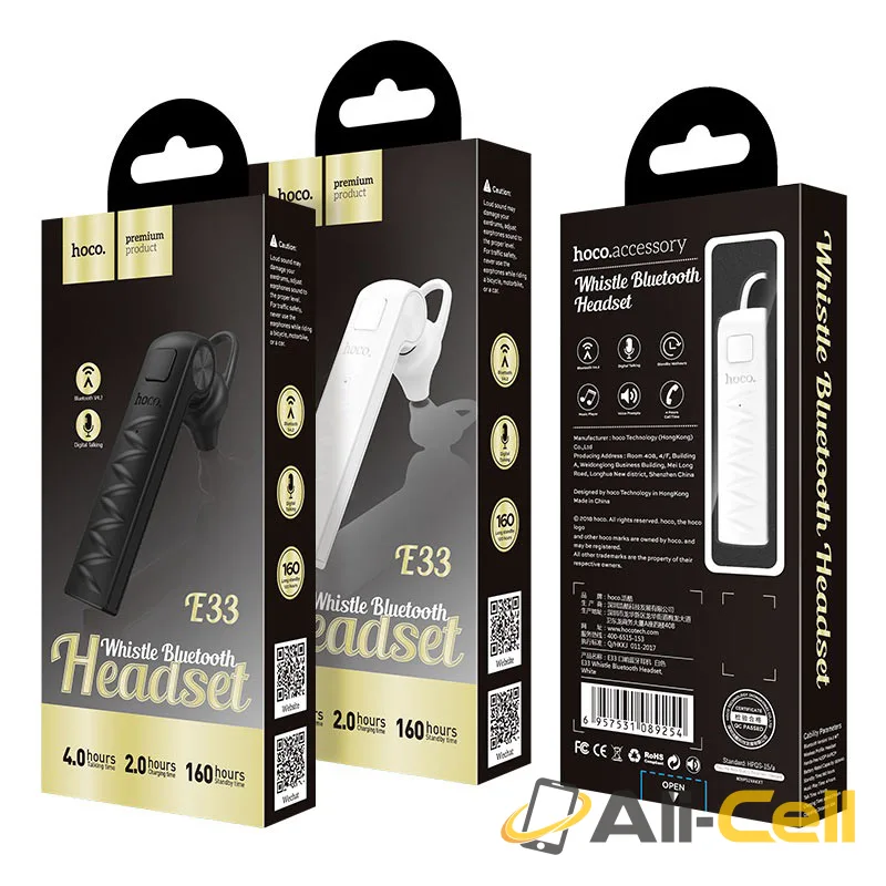 Wireless headset “E33 Whistle” earphone with mic — 7