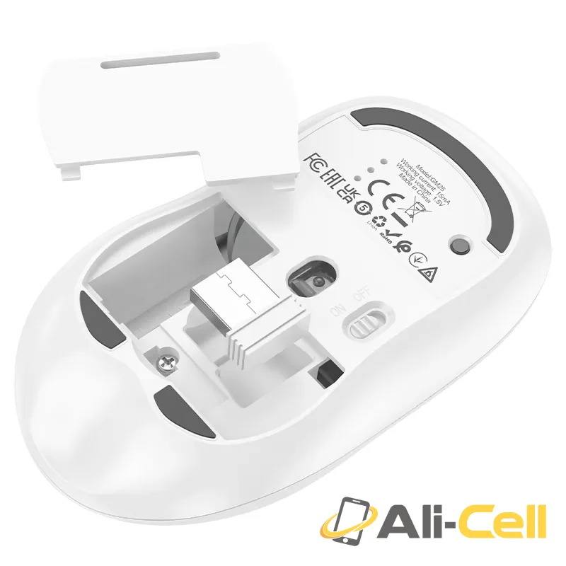 Wireless mouse “GM25 Royal” 2.4G / BT (Gm25 Space White) — 5