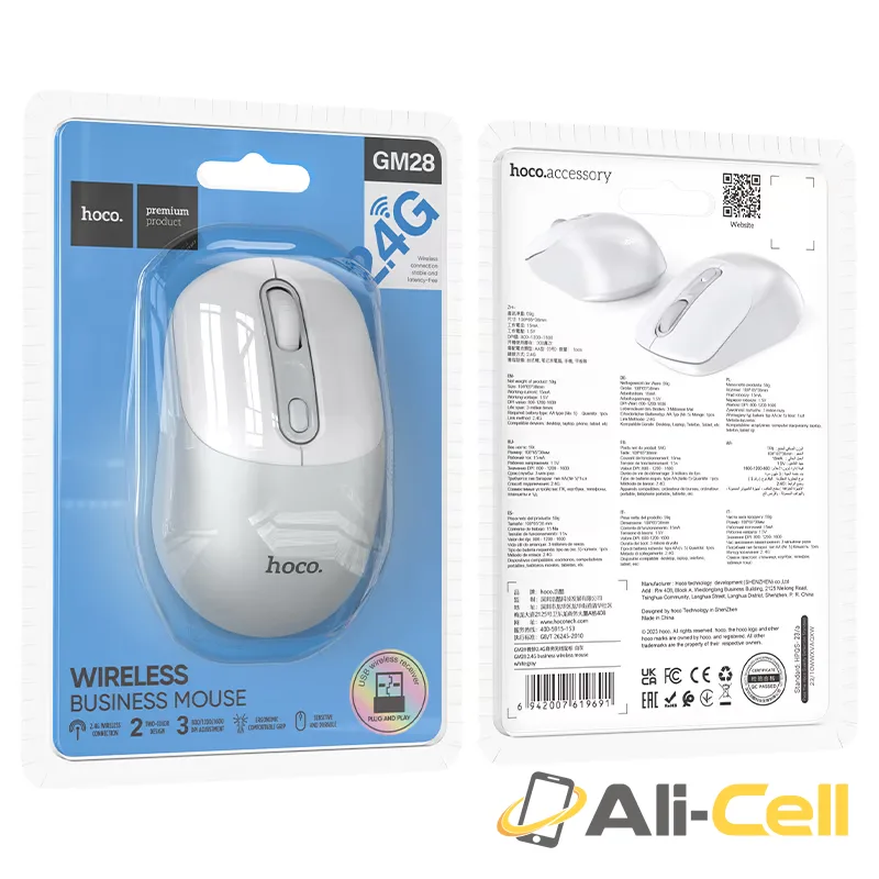 Wireless mouse “GM28” 2.4G (Gm28 White Grey) — 8