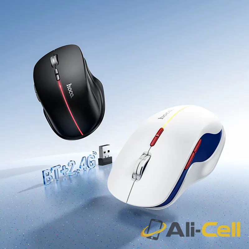 Wireless mouse “GM40 Dixon” 2.4G / BT (Gm40 Space White) — 8