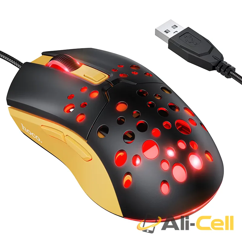 Wired mouse “GM51 Sky” gaming (Gm51 Black Yellow)