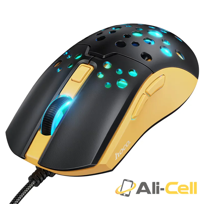Wired mouse “GM51 Sky” gaming (Gm51 Black Yellow) — 2