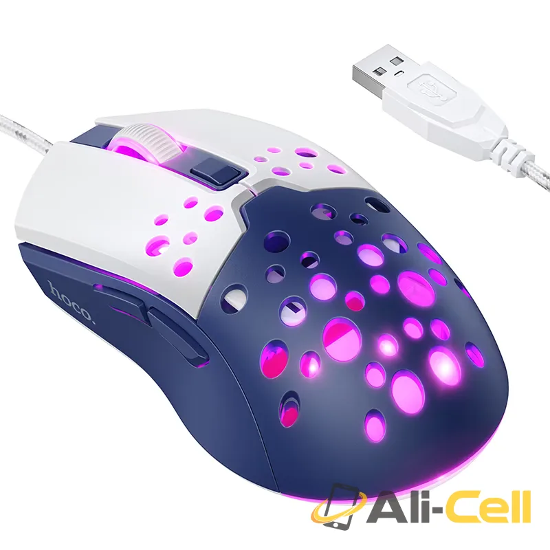 Wired mouse “GM51 Sky” gaming (Gm51 White Blue)