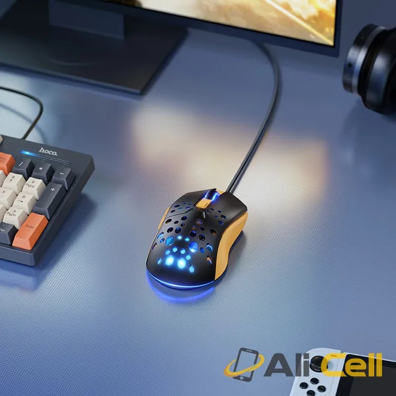 Wired mouse “GM51 Sky” gaming (Gm51 White Blue) — 7