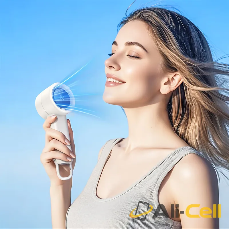 Portable fan “HX63 Fashion” handheld and desktop (Hx63 White) — 7