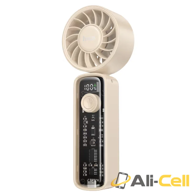 Portable fan “HX602” handheld and desktop (Hx602 Apricot) — 2