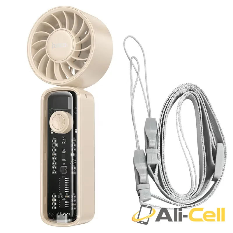 Portable fan “HX602” handheld and desktop (Hx602 Apricot) — 3