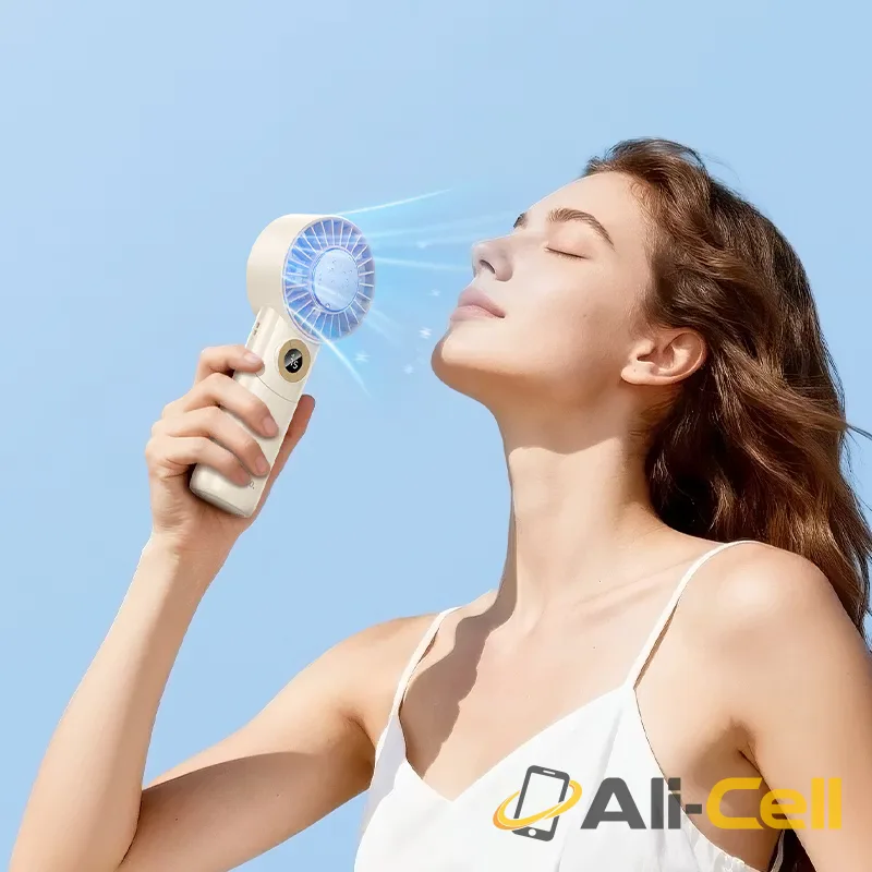 Portable fan “HX605 Ice pack” handheld and desktop (Hx605 Beige) — 7