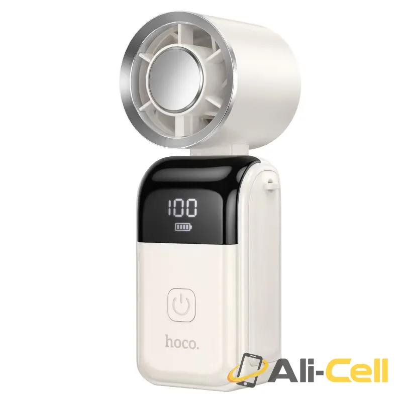 Portable fan “HX606” handheld and desktop (Hx606 Beige) — 2