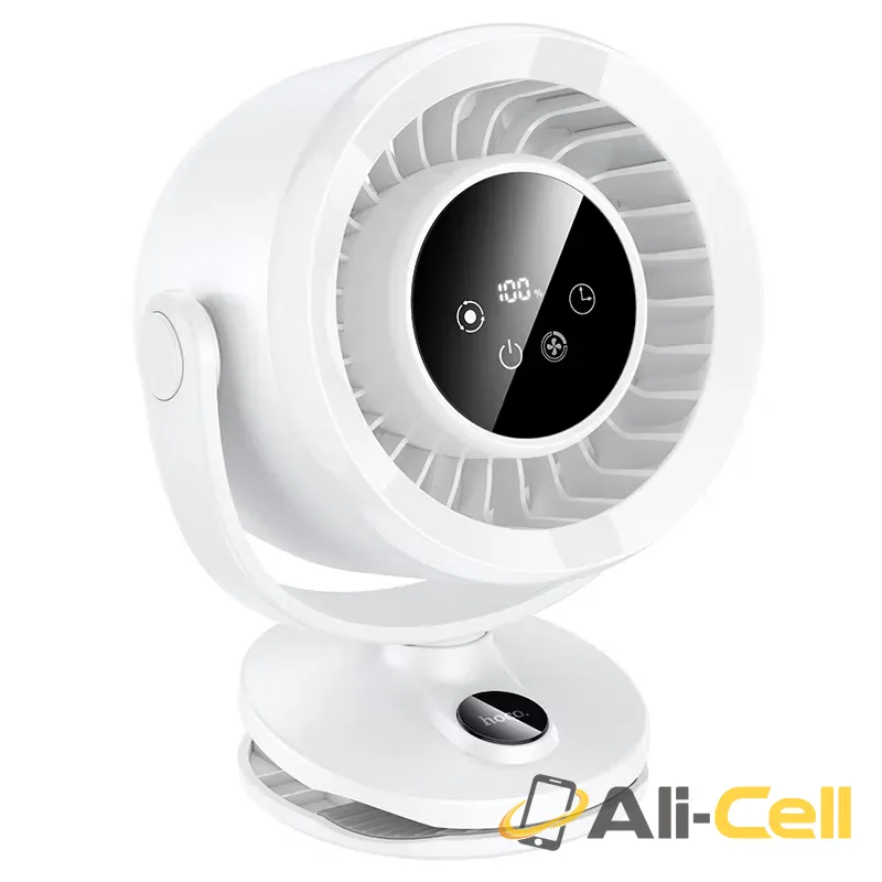 Portable fan “HX608” clip-on or stand (Hx608 White)