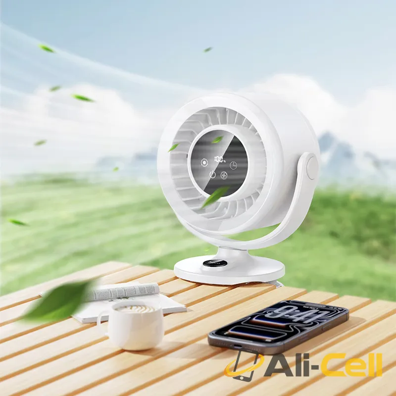 Portable fan “HX608” clip-on or stand (Hx608 White) — 8