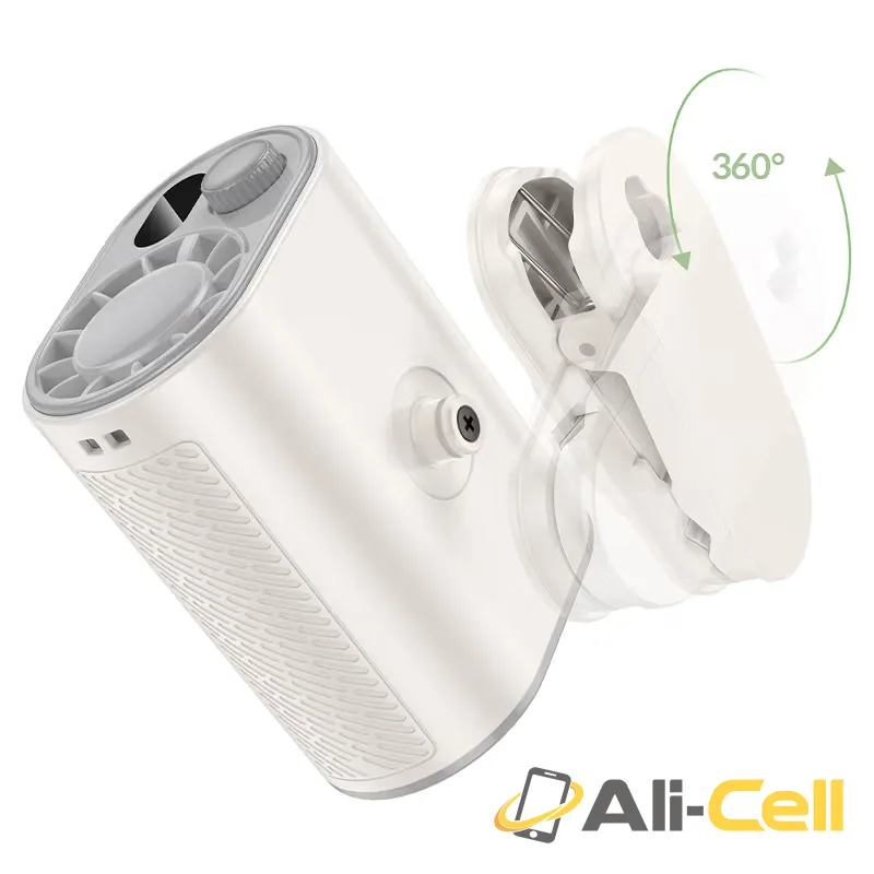 Portable fan “HX609” clip-on (Hx609 White) — 5