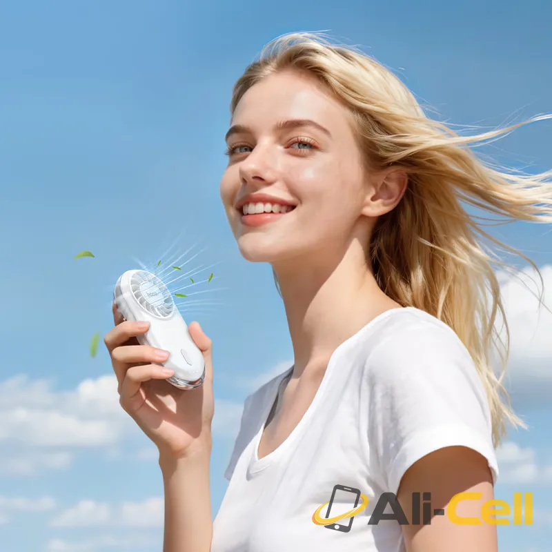 Portable fan “HX611” ultra-thin handheld (Hx611 Milky White) — 6