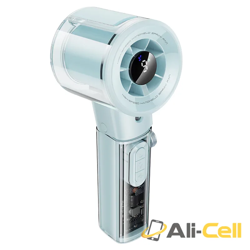 Portable fan “HX614 Spray” with humidifier (Hx614 Ice Mist Blue)