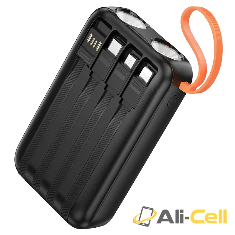 Power bank “J151 Spirit” 10W 4 cables 10000mAh (J151 Black) — 3