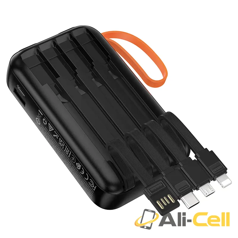 Power bank “J151 Spirit” 10W 4 cables 10000mAh (J151 White) — 5