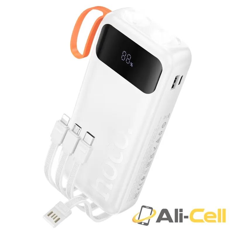Power bank “J151A Spirit” 10W 4 cables 20000mAh (J151a White) — 2