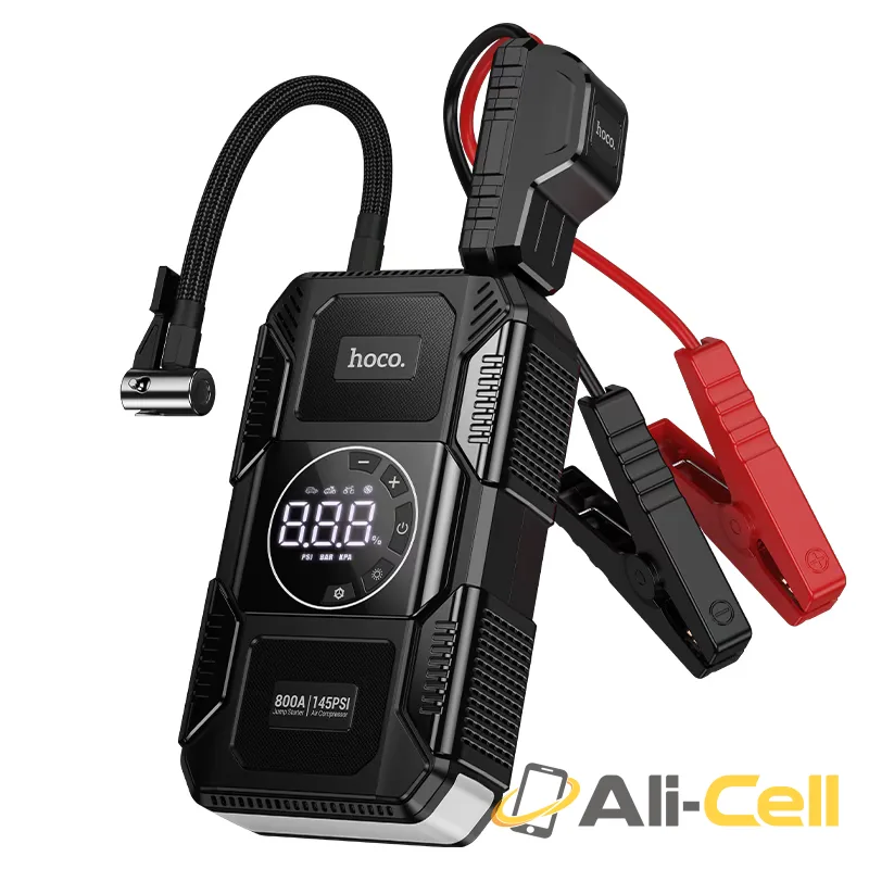 Power bank “QS6 Clever” jump starter + air pump 8000mAh (Qs6 Black) — 2