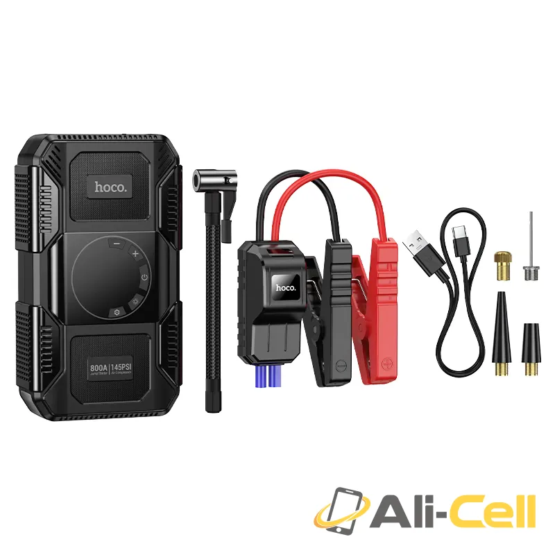 Power bank “QS6 Clever” jump starter + air pump 8000mAh (Qs6 Black) — 3