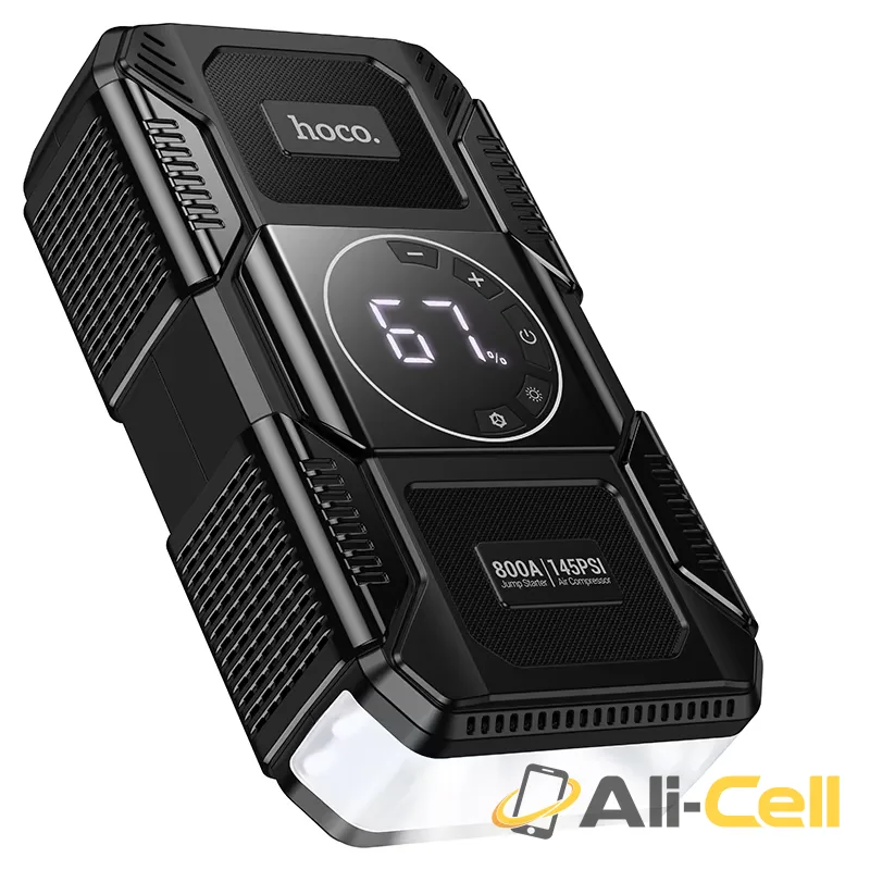 Power bank “QS6 Clever” jump starter + air pump 8000mAh (Qs6 Black) — 5