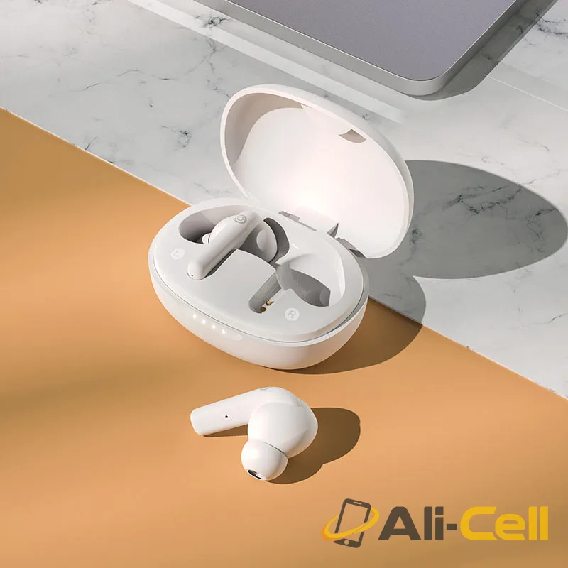 Wireless headset “ES54 Gorgeous” TWS with charging case (Es54 White) — 5