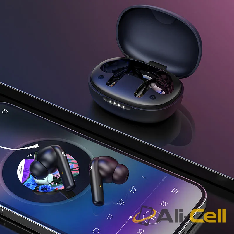 Wireless headset “ES54 Gorgeous” TWS with charging case (Es54 Black) — 6