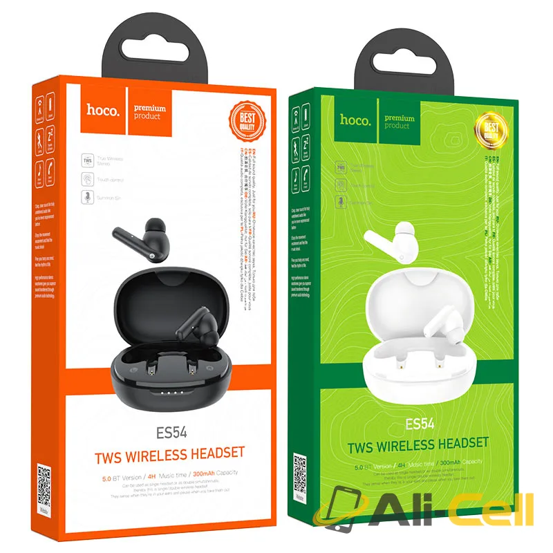 Wireless headset “ES54 Gorgeous” TWS with charging case (Es54 Black) — 7