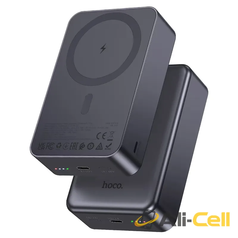 Power bank “J160B Original” PD20W + wireless charging 20000mAh (J160b Metal Grey) — 2