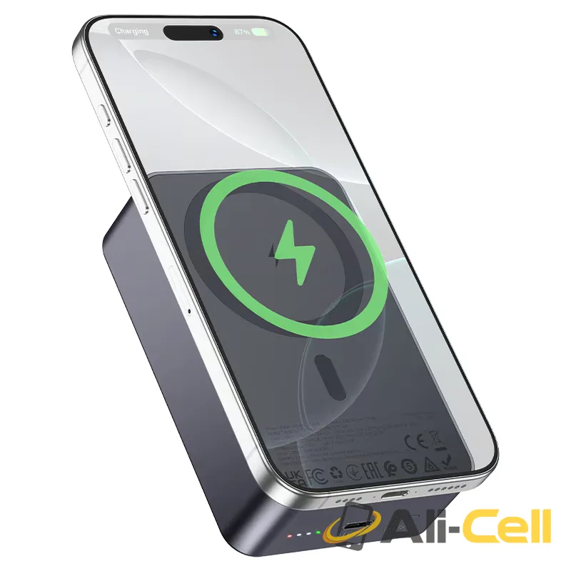Power bank “J160B Original” PD20W + wireless charging 20000mAh (J160b Metal Grey) — 3