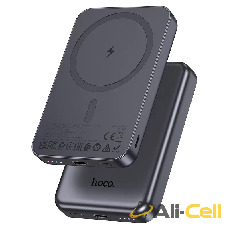 Power bank “J160 Original” 10W + wireless charging 5000mAh (J160 Metal Grey) — 2