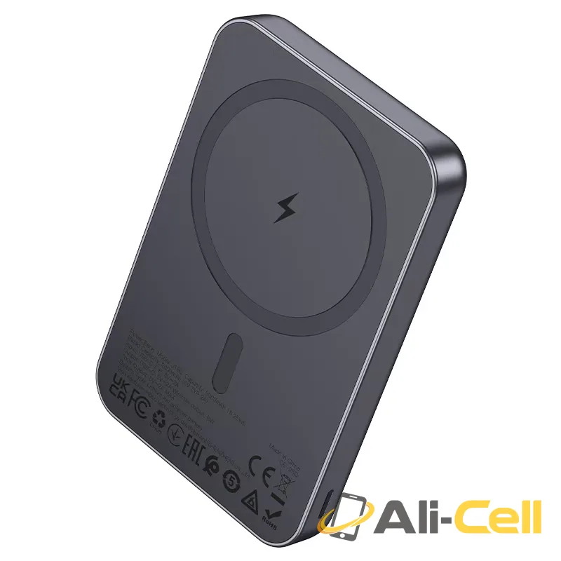 Power bank “J160 Original” 10W + wireless charging 5000mAh (J160 Metal Grey) — 5