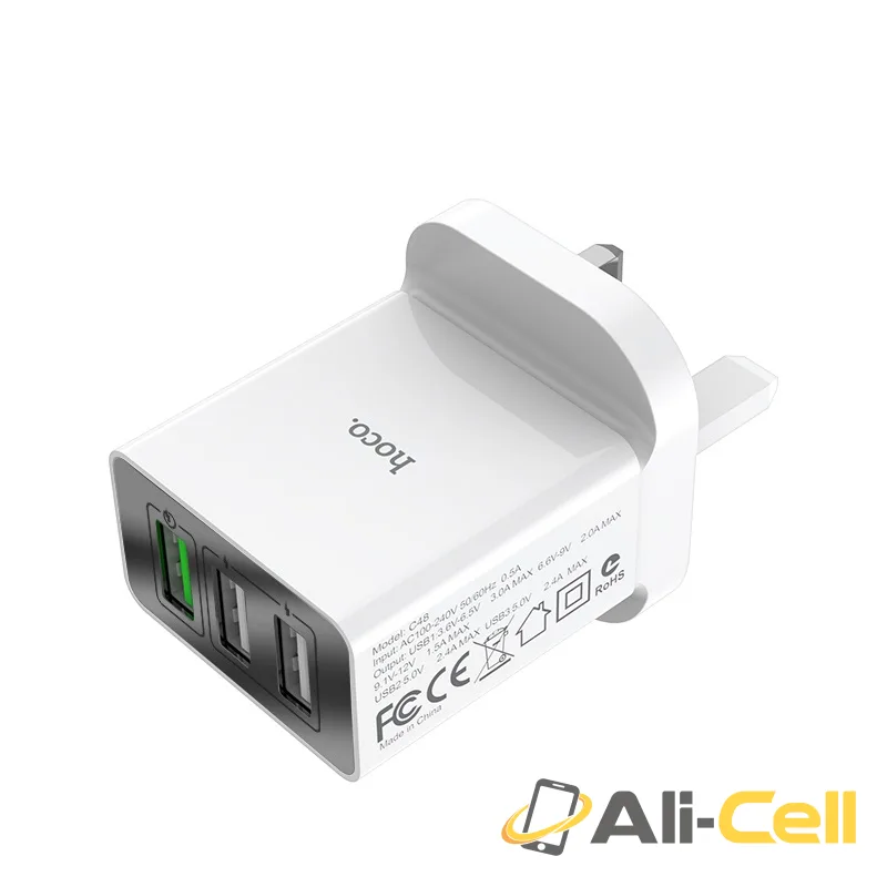 Wall charger “C48 Breakthrough” three USB ports UK — 2